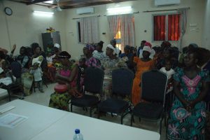 Réunion avec les femmes bénéficiaires du programme de microcrédits à Ouagadougou