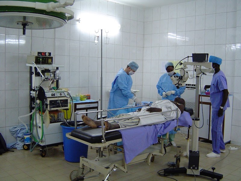 Bloc de cardiologie à l'hopital Schiphra en 2005